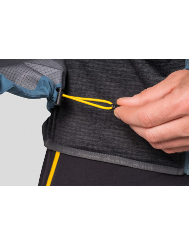 Vīriešu pārgājienu jaka ALAGAN ūdens zila/dīķa zaļa