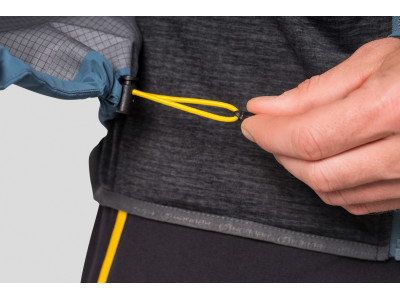 Vīriešu pārgājienu jaka ALAGAN ūdens zila/dīķa zaļa