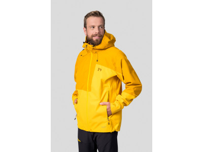 Men's trekking jacket ALAGAN spectra yellow/golden yellow