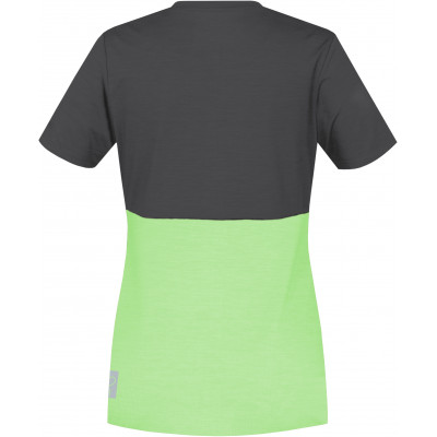 Ladies active short sleeve T-shirt BERRY asphalt/paradise green mel 2