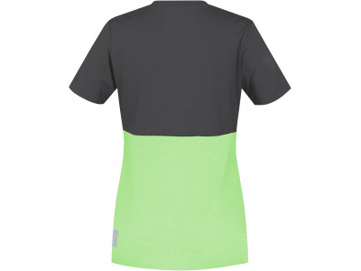 Ladies active short sleeve T-shirt BERRY asphalt/paradise green mel
