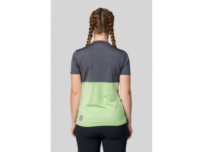 Ladies active short sleeve T-shirt BERRY asphalt/paradise green mel