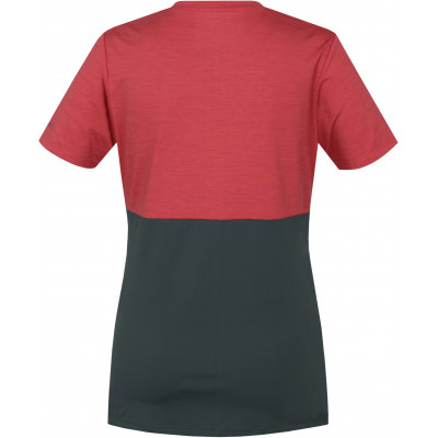 Ladies active short sleeve T-shirt BERRY holly berry mel/dark forest 2