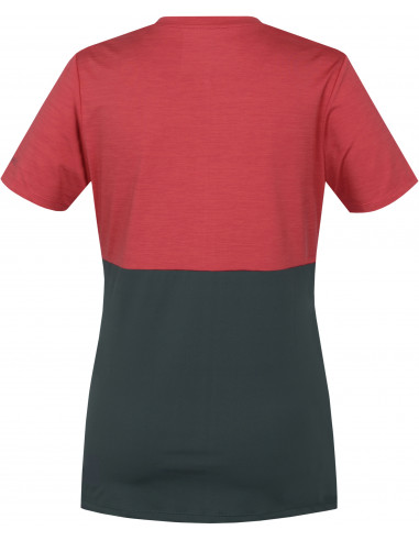 Ladies active short sleeve T-shirt BERRY holly berry mel/dark forest