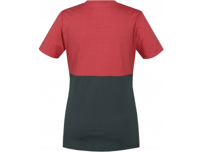 Ladies active short sleeve T-shirt BERRY holly berry mel/dark forest