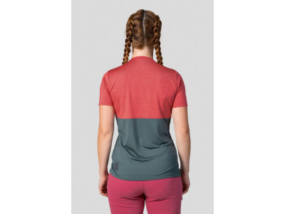 Ladies active short sleeve T-shirt BERRY holly berry mel/dark forest