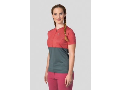 Ladies active short sleeve T-shirt BERRY holly berry mel/dark forest
