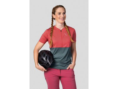 Ladies active short sleeve T-shirt BERRY holly berry mel/dark forest