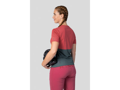 Ladies active short sleeve T-shirt BERRY holly berry mel/dark forest