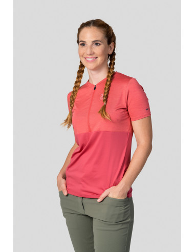 Ladies active short sleeve T-shirt BERRY holly berry mel/holly berry