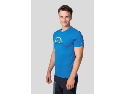 Men's trekking short sleeve T-shirt BITE brilliant blue