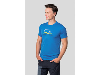 Men's trekking short sleeve T-shirt BITE brilliant blue