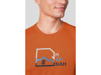 Men's trekking short sleeve T-shirt BITE jaffa orange