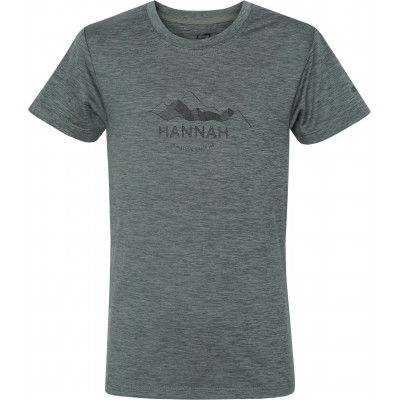 Kid's casual short sleeve T-shirt CORNET JR II dark forest mel