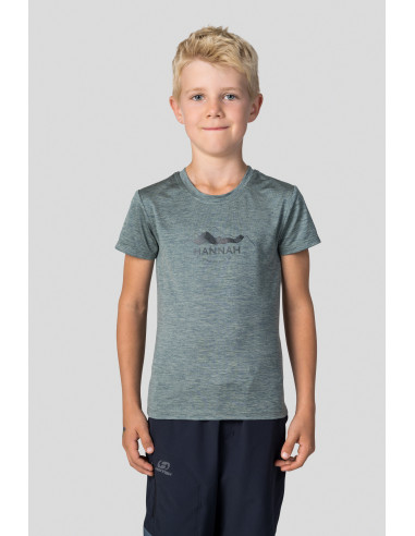 Kid's casual short sleeve T-shirt CORNET JR II dark forest mel