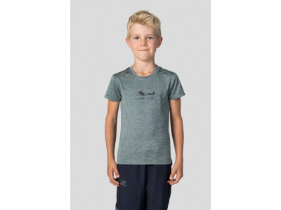 Kid's casual short sleeve T-shirt CORNET JR II dark forest mel