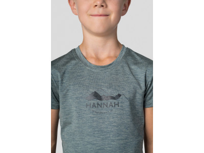 Kid's casual short sleeve T-shirt CORNET JR II dark forest mel