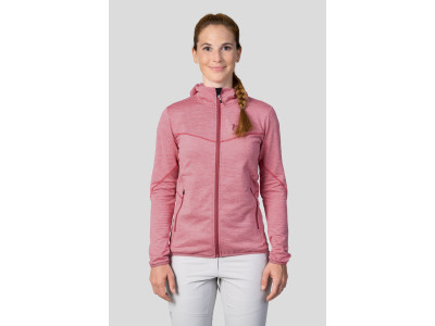 Ladies trekking sweatshirt DAGNYS HOODY quartz pink mel