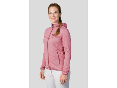 Ladies trekking sweatshirt DAGNYS HOODY quartz pink mel
