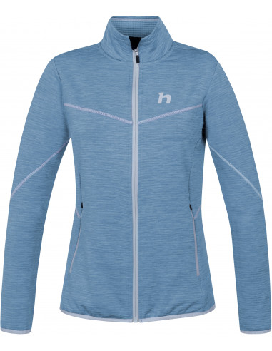 Ladies trekking sweatshirt DAGNYS alaskan blue mel