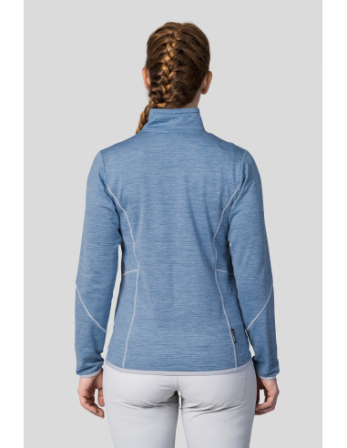 Ladies trekking sweatshirt DAGNYS alaskan blue mel