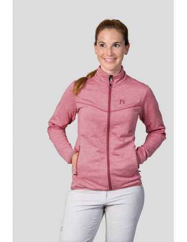 Ladies trekking sweatshirt DAGNYS quartz pink mel