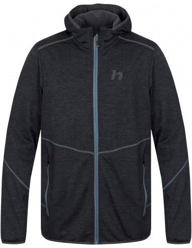 Men's trekking sweatshirt DAMAR HOODY dark gray mel