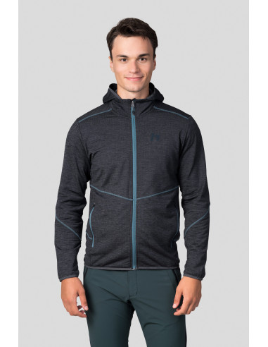 Men's trekking sweatshirt DAMAR HOODY dark gray mel