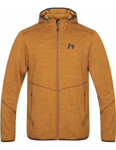 Men's trekking sweatshirt DAMAR HOODY golden yellow mel