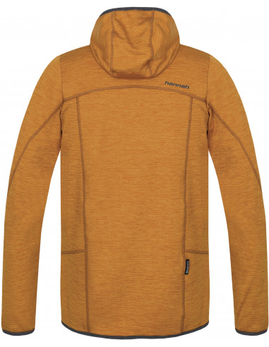 Men's trekking sweatshirt DAMAR HOODY golden yellow mel