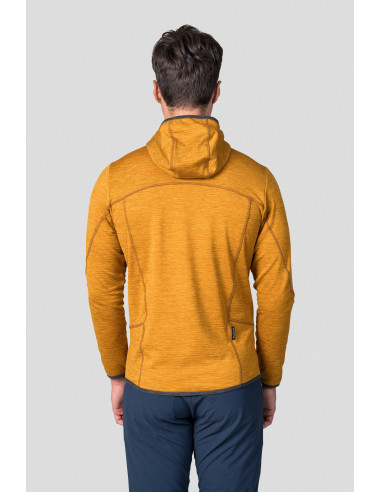Men's trekking sweatshirt DAMAR HOODY golden yellow mel