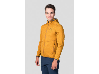 Men's trekking sweatshirt DAMAR HOODY golden yellow mel