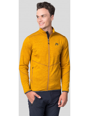 Men's trekking sweatshirt DAMAR golden yellow mel