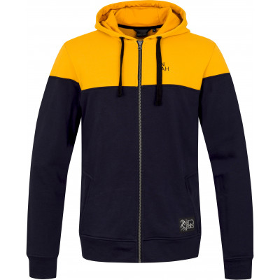 Vīriešu džemperis ikdienai FEZCO tintes zils/saulespuķu krāsā