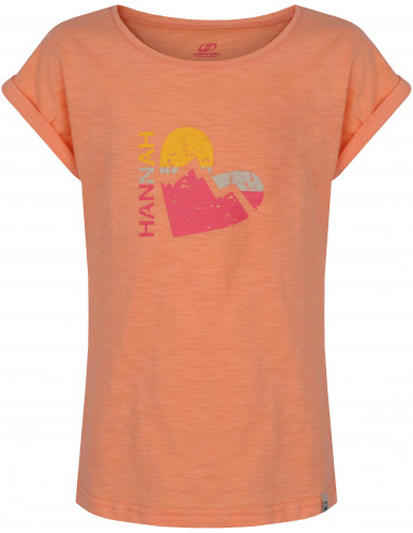 Kid's casual short sleeve T-shirt KAIA JR cantaloupe