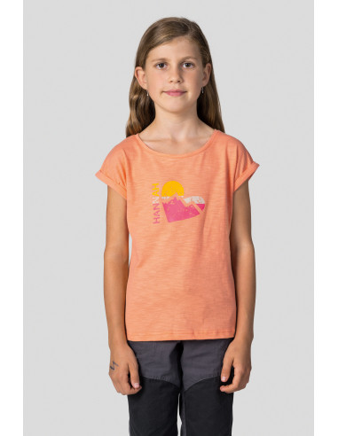 Kid's casual short sleeve T-shirt KAIA JR cantaloupe