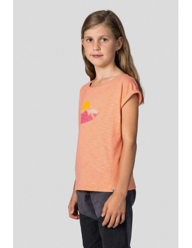 Kid's casual short sleeve T-shirt KAIA JR cantaloupe