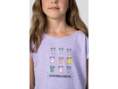 Kid's casual short sleeve T-shirt KAIA JR lavender