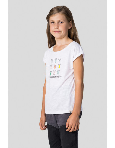 Kid's casual short sleeve T-shirt KAIA JR white