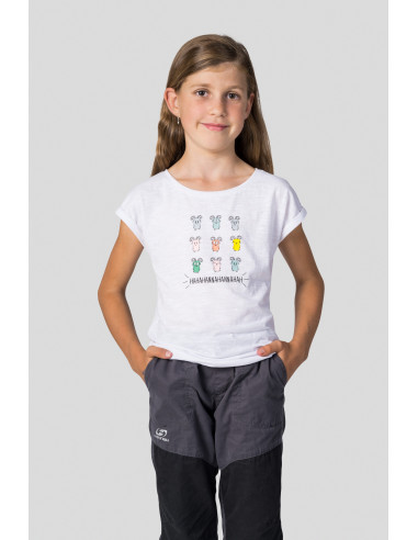 Kid's casual short sleeve T-shirt KAIA JR white
