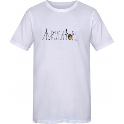 Men's every day short sleeve T-shirt MIKO white (print 1)