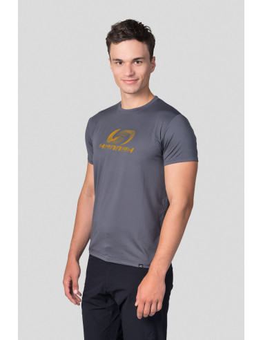 Men's trekking short sleeve T-shirt PARNELL II asphalt