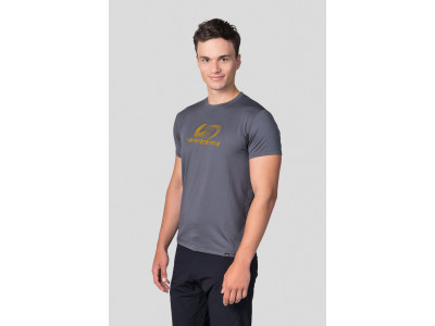 Men's trekking short sleeve T-shirt PARNELL II asphalt