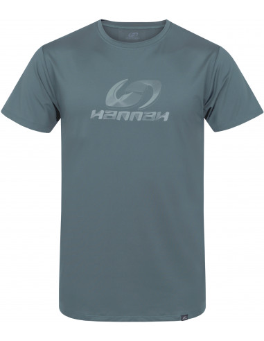 Men's trekking short sleeve T-shirt PARNELL II dark forest