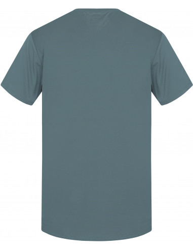 Men's trekking short sleeve T-shirt PARNELL II dark forest