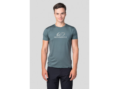 Men's trekking short sleeve T-shirt PARNELL II dark forest