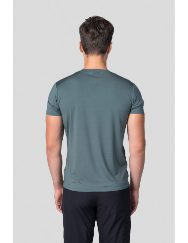 Men's trekking short sleeve T-shirt PARNELL II dark forest