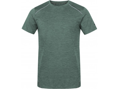 Men's active short sleeve T-shirt PELLO II dark forest mel