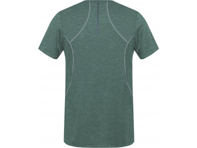 Men's active short sleeve T-shirt PELLO II dark forest mel