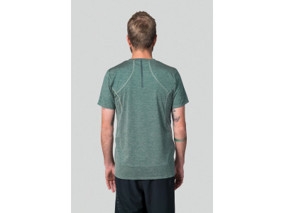 Men's active short sleeve T-shirt PELLO II dark forest mel